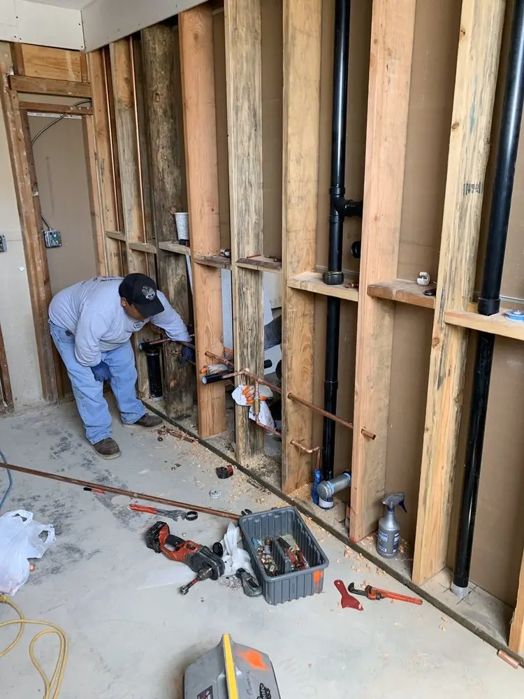 Commercial rough-in plumbing for Gas Line Repair in Clute